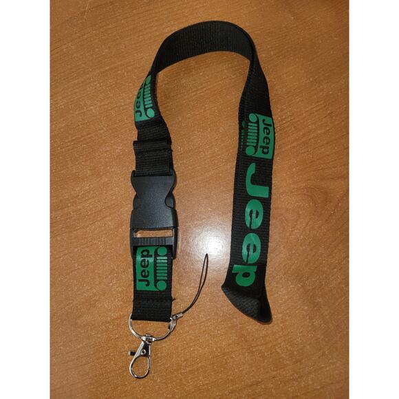 Jeep Lanyard – Green Key Holder with Metal Clip | Car Keychain Strap (One Size) - Picture 6 of 6